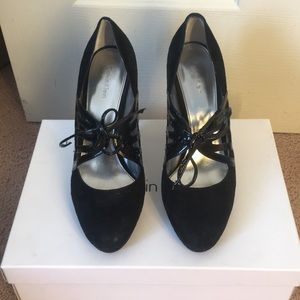Calvin Klein black high heel pumps